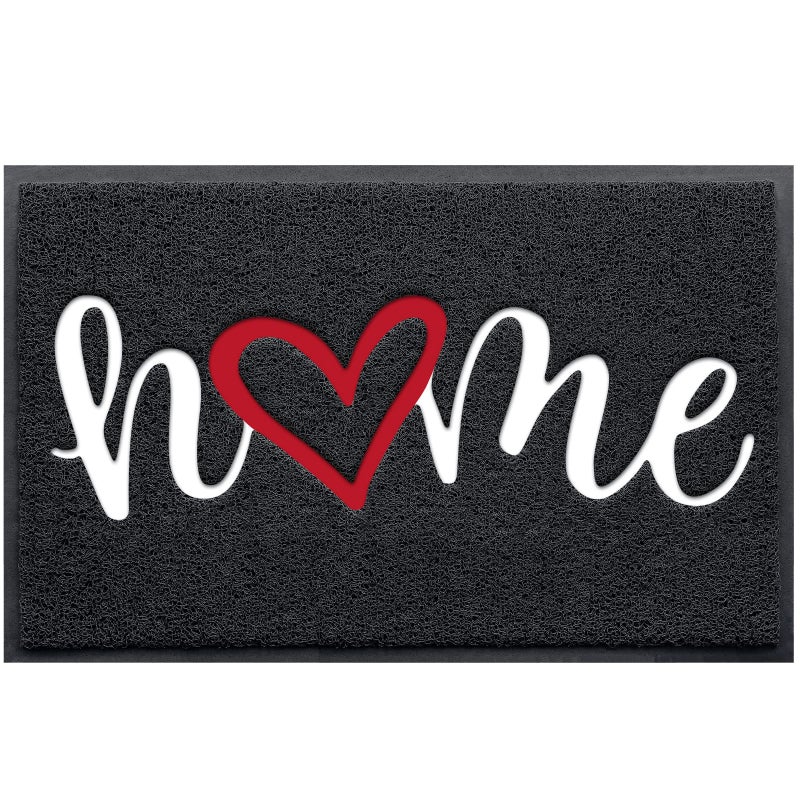 StepLively Door Mat Home Welcome Mats Outdoor and Indoor HeavyDuty LowProfile NonSlip Front Welcome Mat for Home Entrance Outside Entry Yard Floor Patio 32x20 Black