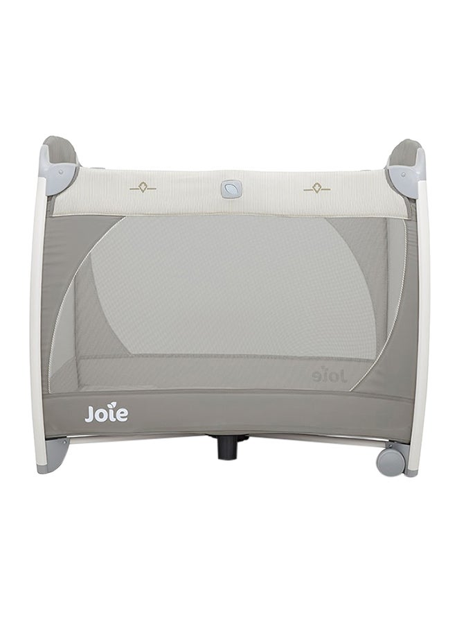 joie Printed Travel Cot With Wheels - Image 1