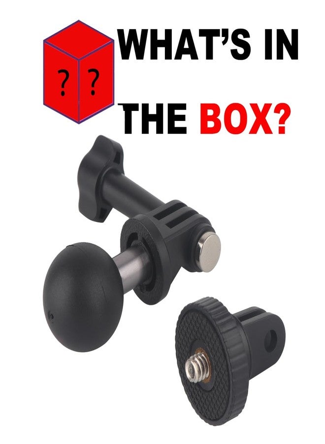 Rigdance حامل كاميرا Rigdance للسيارة، حامل كروي لكاميرات GoPro وInsta360 - يُركّب على مقبس كروي للتثبيت مقاس 1 بوصة/25 مم - Image 3