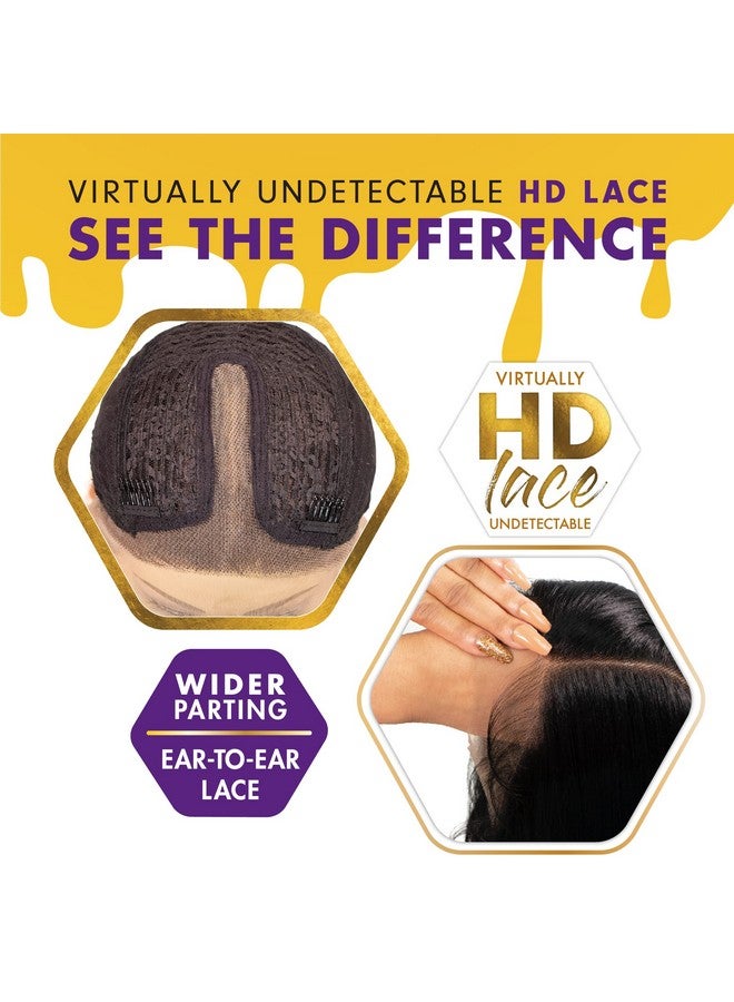 سينساشنيل باروكة شعر صناعية من الدانتيل من Sensationnel Butta - وحدة Butta 34 بعرض إضافي وعمق 5 بوصات مع خط شعر مسبق النتف - وحدة Butta 34 (FLAMBOYAGEMOCHA) - Image 4