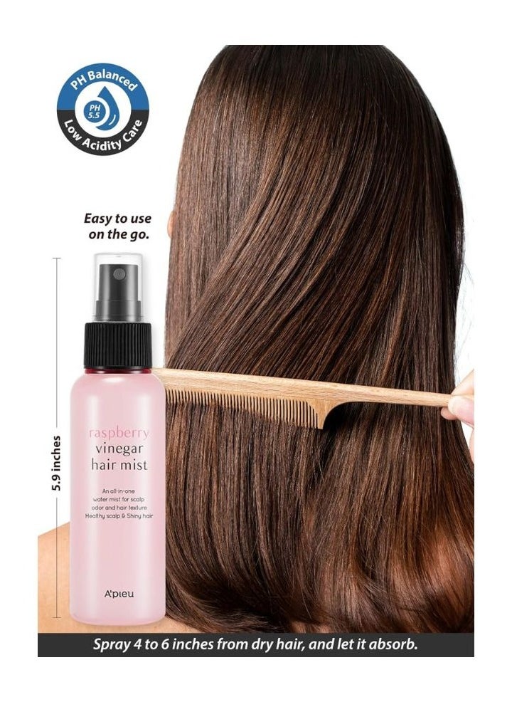 APIEU - Raspberry Vinegar Hair Mist 105ml - Image 1