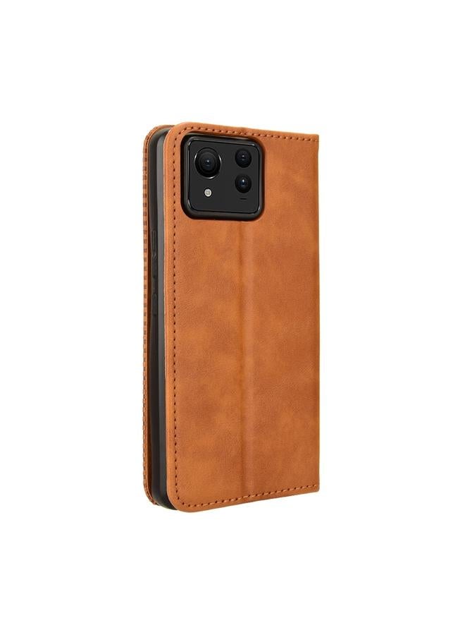 S-TOP Case For Asus Zenfone 11 Ultra Magnetic Buckle Retro Texture Leather Phone Case - Image 3