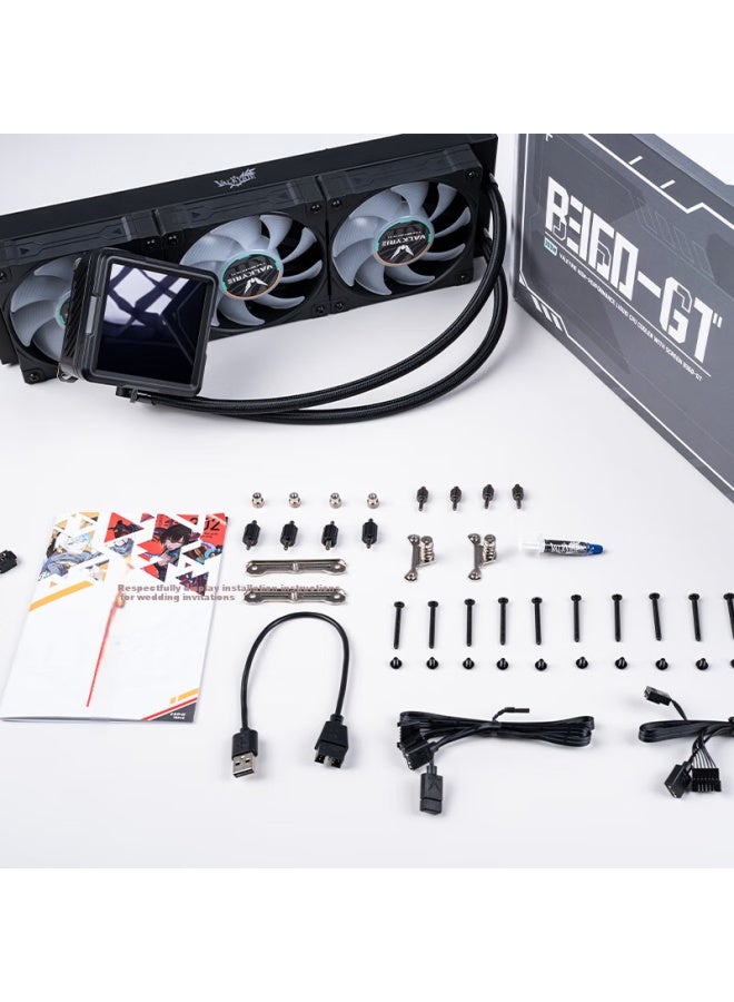 Valkyrie B360-gt Vk All-in-one Cpu Liquid Cooler 3.95-inch Ips Lcd Display Multi-platform Support Argb Lighting Effects One-line Ventilation Fan - Image 4