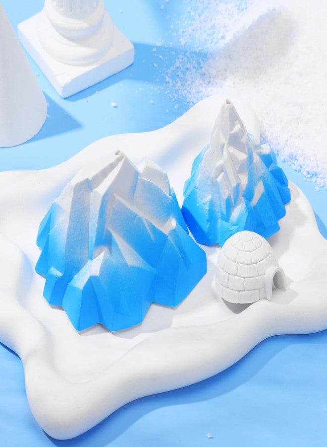Toddmomy Mini Arctic Igloo and Iceberg Figurines Set 3.85X3.26X2.67In Aquarium Decor Micro Landscape Tiny Glacier Models for Fish Tank and Home Office - Image 5