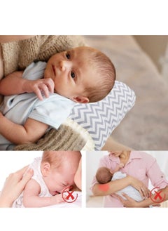 Oasisgalore Cozy Cradle Pillow, Soft Cotton Pillow, Arm Pillow for Feeding Baby Travel Portable  - Image 4