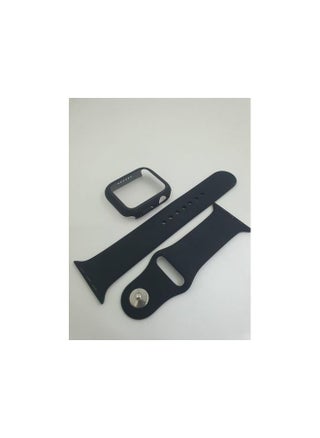 Cover With Screen Protector & Silicon Strap Replacement For Apple Watch - 44mm - Black - pzsku/ZFEA20DAFF2D07C6F23C3Z/45/_/1658739448/913f28ec-e759-42eb-93ae-a4b941b3c3d1