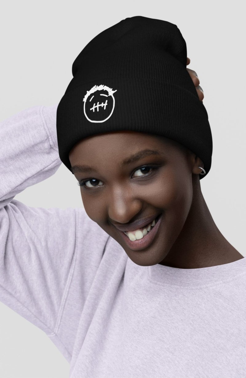 Fuddy Moda Travis Scott Logo Printed Outdoor Foldable Beanie, Rapper Printed Camisole Winter Hat  - Image 5