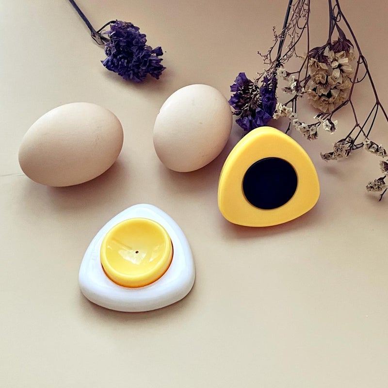 ChaLeeMoo Magenetic Egg Piercer for Raw Eggs to Get Good Hard Boiled Eggs, Egg Poker with Safety Lock Egg Pin, Easy Egg Peeler By Punching Hole at Bigger End of the Egg Before Boiling, 2 Pack - Image 2