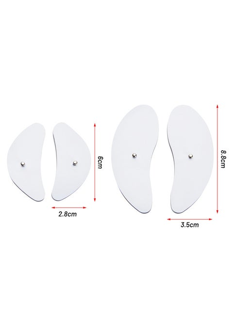 Portable EMS Foot Massager USB Charged Mat Two pairs of crescent-shaped patches