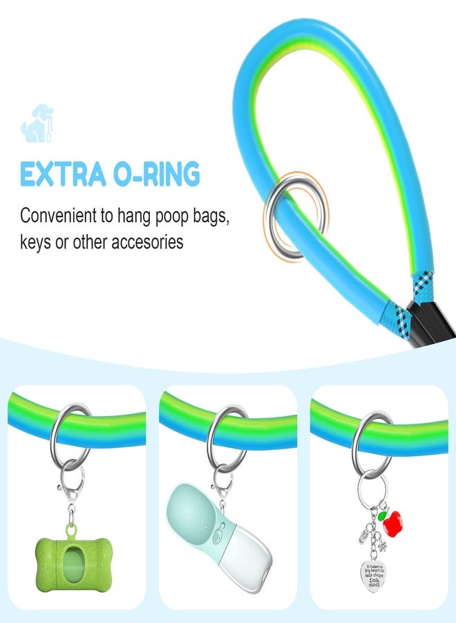 XiaZ Heavy Duty Dog Leash 2 Handles 4/5/6ft-Blue XiaZ Dog Leashes for Medium Large Dogs That Pull 1/2 Inch 1000lb Strength Thick Rope Leash PVC Waterproof-Handles Metal Hook Nighttime Safety - Image 5