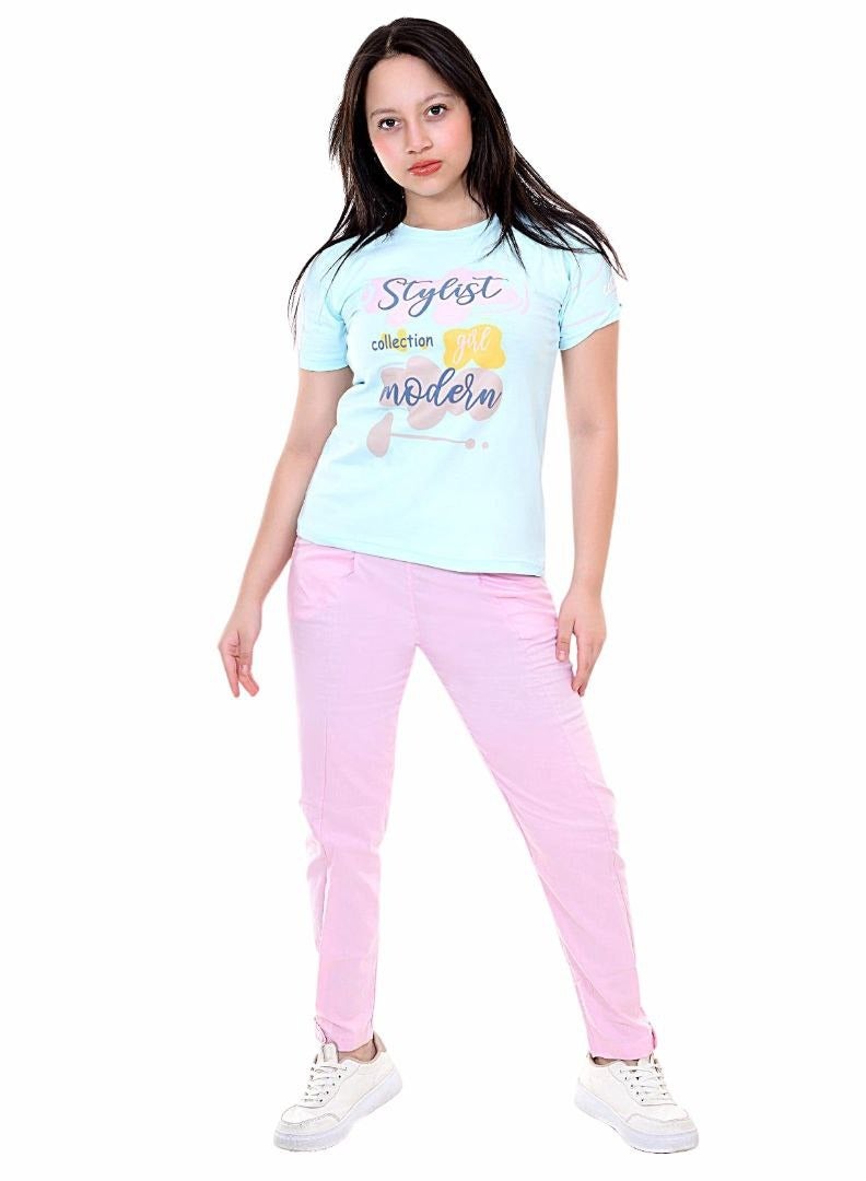 بيجامة اطفال بناتى قطن سن محير - Image 1