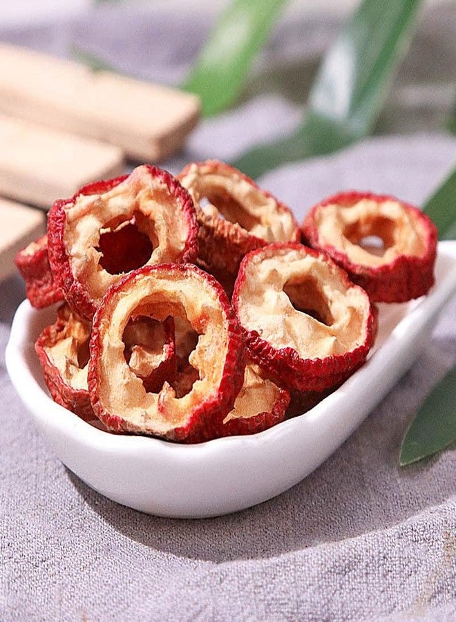 TEAERPKLAE hawthorn slices Hawthorn slices 10.6oz/300g Hollow circle fresh hawthorn Making tea with - Image 3