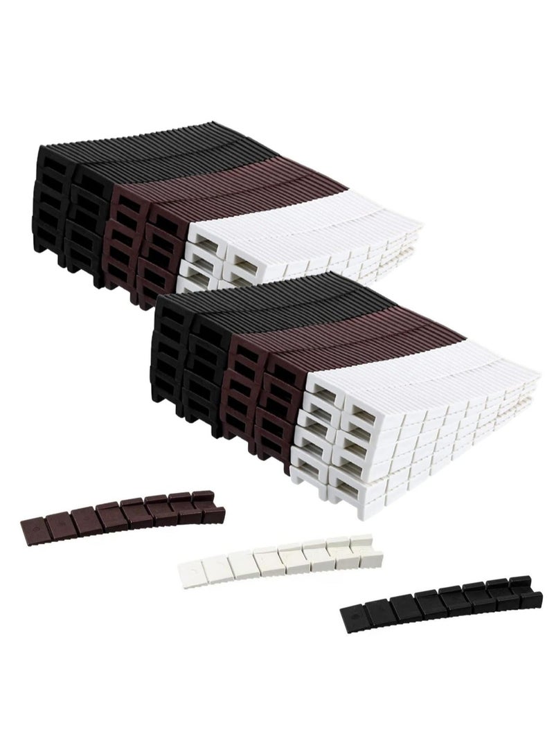 Captaintech 72PCS Furniture Plastic Wedges Shims 4 Inch, Composite Shims and Leveling Wedges for Indoor & Outdoor Use, Easy to Snap Door Shims, Window Shims, Toilet Shims, Table Levelers - Image 1