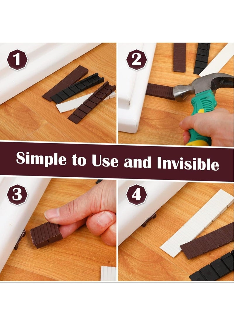 Captaintech 72PCS Furniture Plastic Wedges Shims 4 Inch, Composite Shims and Leveling Wedges for Indoor & Outdoor Use, Easy to Snap Door Shims, Window Shims, Toilet Shims, Table Levelers - Image 4