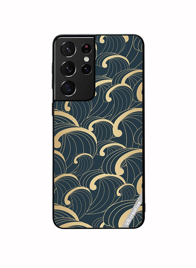 VR CREATIVE Protective Case Cover For Samsung Galaxy S21 Ultra 5G Asian Icon Design Multicolour - Image 1