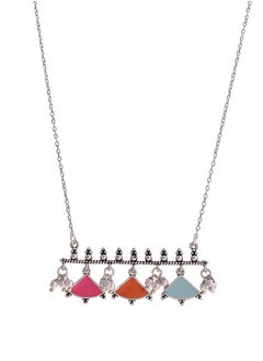 VOYLLA Bagh E Fiza Enamel Embellished Brass Pendant  - Image 3