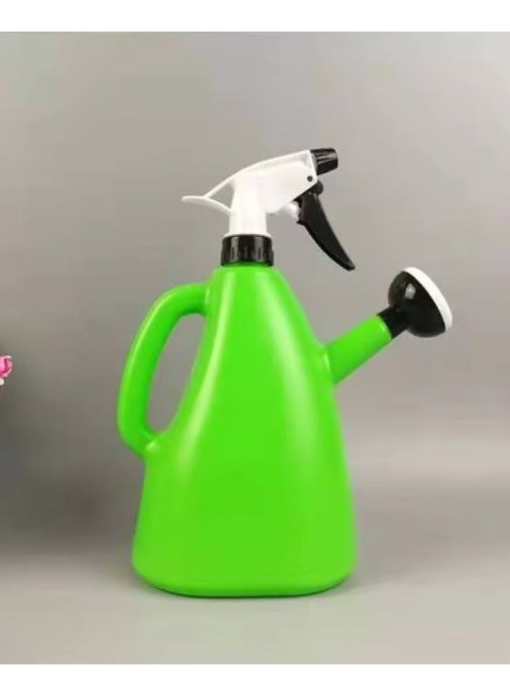 Generic Watering and misting pot for garden plants and flowers1 liter  green colour  - Image 1