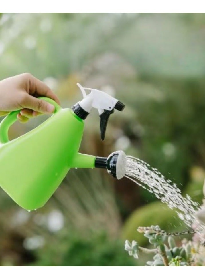 Generic Watering and misting pot for garden plants and flowers1 liter  green colour  - Image 2