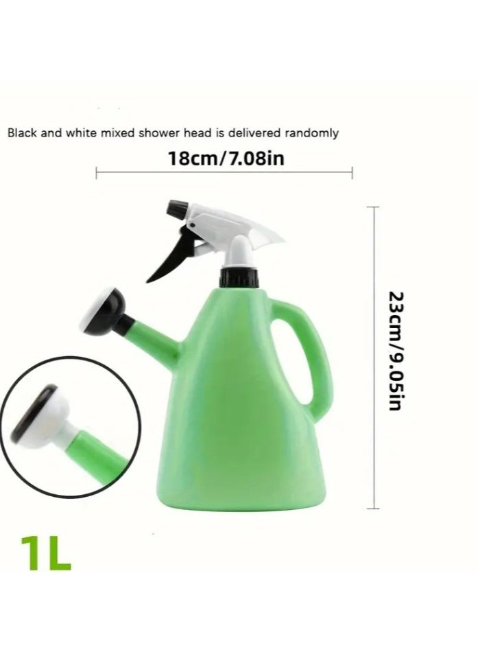 Generic Watering and misting pot for garden plants and flowers1 liter  green colour  - Image 3