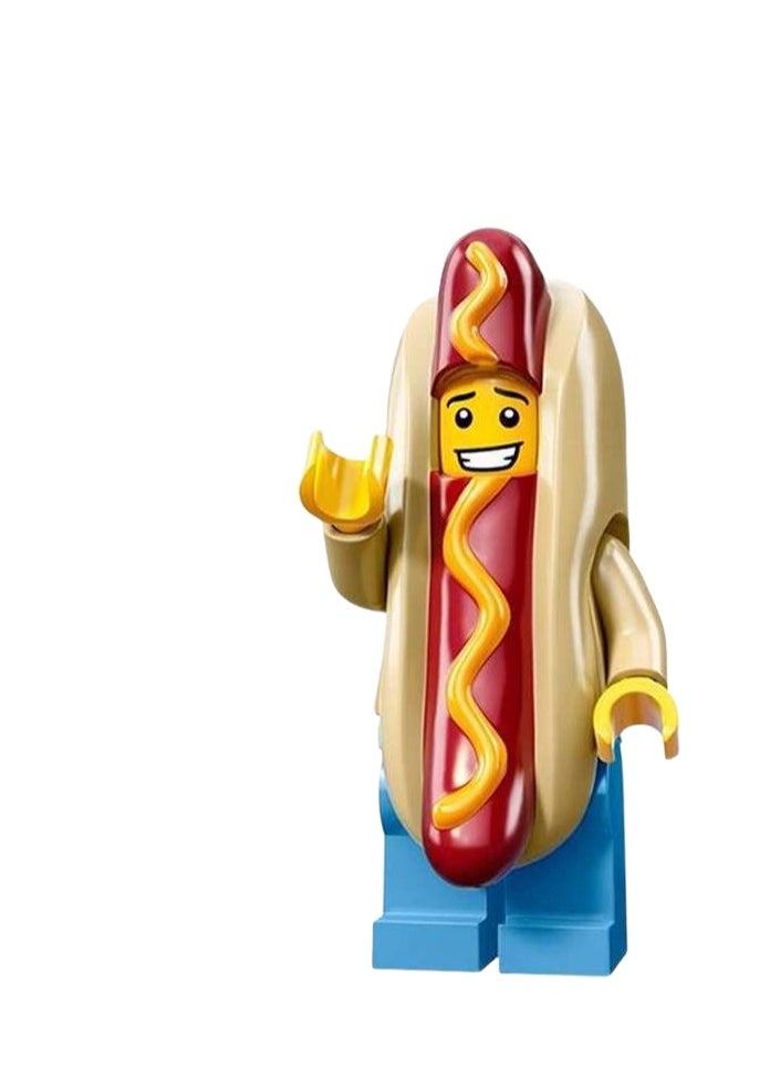 16 Pieces Cartoon Shark Sausage Pizza Man Buzz Lightyear Building Block Dolls Action Figures Set