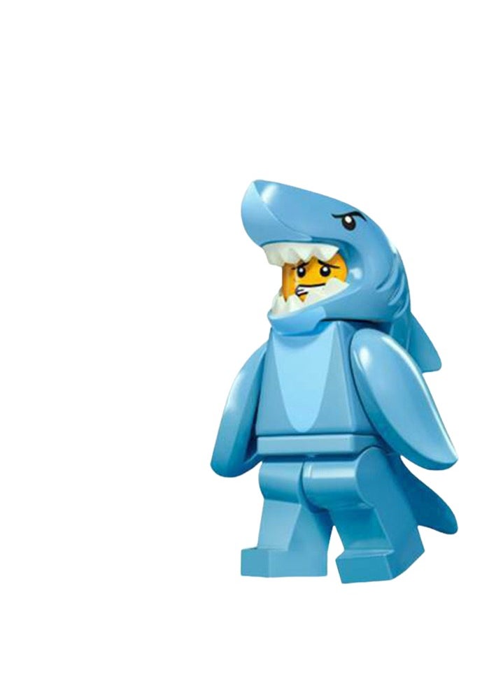 16 Pieces Cartoon Shark Sausage Pizza Man Buzz Lightyear Building Block Dolls Action Figures Set