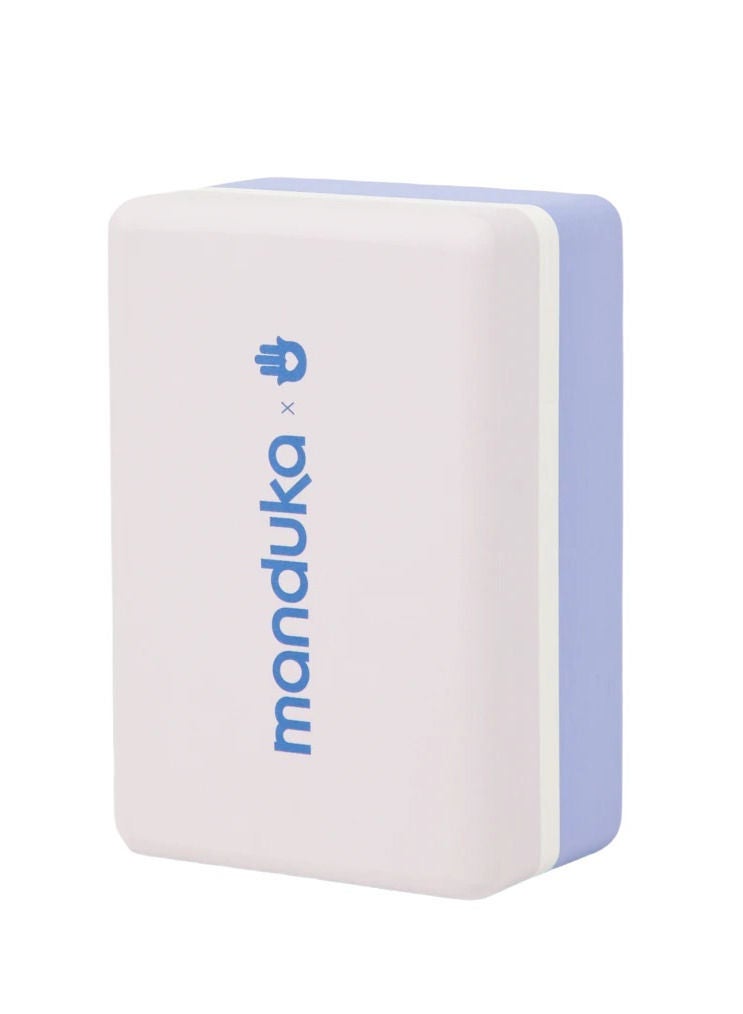 Manduka RECYCLED FOAM BLOCK BLUE SKY SGL 4 INCH - Image 1