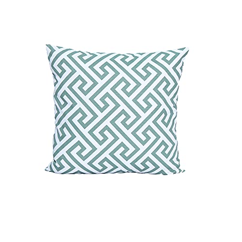 ACCENTHOME Accent Home Cotton Canvas Throw Cushion Cover Printed Both Side For Home Sofa Couch, Chair Back Seat,4pc pack 18x18" in Color TEAL - Image 3
