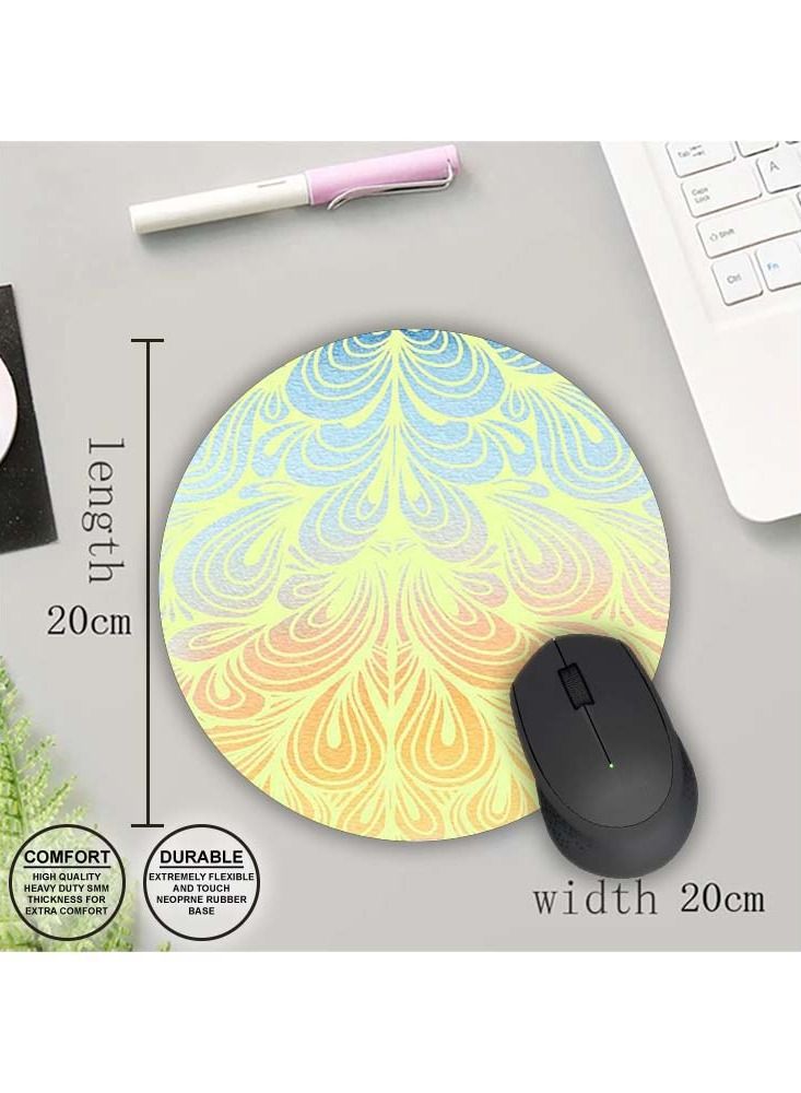 Protective Printed Mouse Pad Round - Image 1