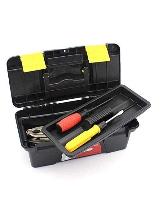 APURK - APURK MultiFunctional Plastic Hardware Tool Storage Box Travel Tool Organizer Box with Carry Handle Screwdriver Wrench Stationery Storage Box Garage Tool Organizer Box - Image 1