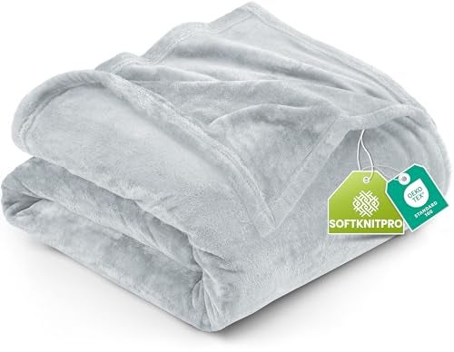 Utopia Bedding Fleece Blanket Twin Size Light Grey 60x80 Inches Ultra Soft Warm Lightweight Microfiber Breathable AntiStatic Cozy Bed Blanket AllSeason Home Decor Gift for Men Women - Image 1