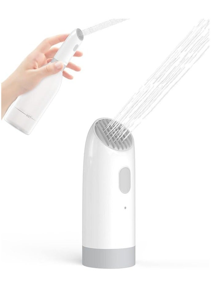 Portable Pocket Electric USB Rechargeable Bidet With 400ml Water Bottle, Mini Handheld Personal Travel Bidet Sprayer for Toilet, Personal Hygiene & Baby Care, Type-C Charging - White - Image 3
