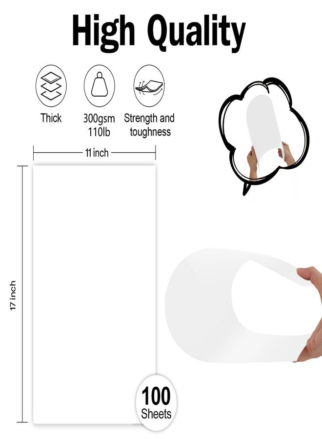 Goefun 100 Sheets White Cardstock 11x17 110lb - Image 2