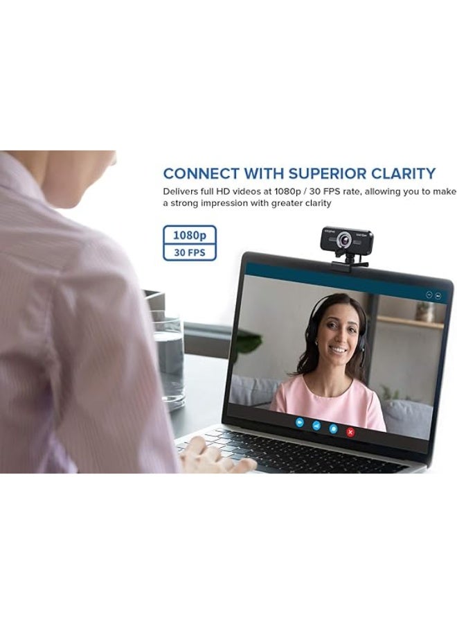 كريتيف كاميرا ويب بزاوية واسعة عالية الدقة مع كتم تلقائي وتقليل الضوضاء للمكالمات الفيديو، ميكروفون مزدوج مدمج مطور - Image 4