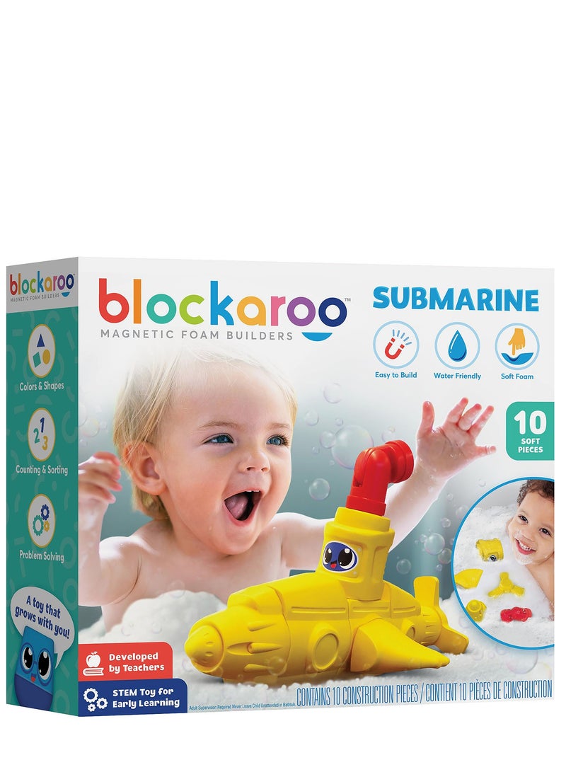 Blockaroo Magnetic Foam Building Blocks Submarine - Image 1