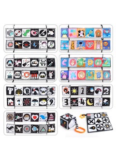 Generic Baby Cloth Book Black And White Animal Visual Shape Color Cognition 0-3 Years Old Baby Cloth Book Baby Toy-Color:960-4 Cylindrical Bell Cotton Ball 29g  - Image 2
