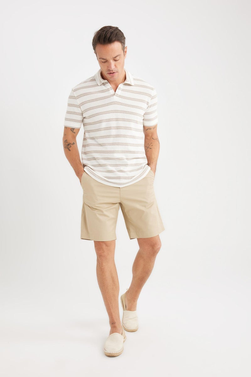 DeFacto Man Regular Fit Gabardine Bermuda - Image 2