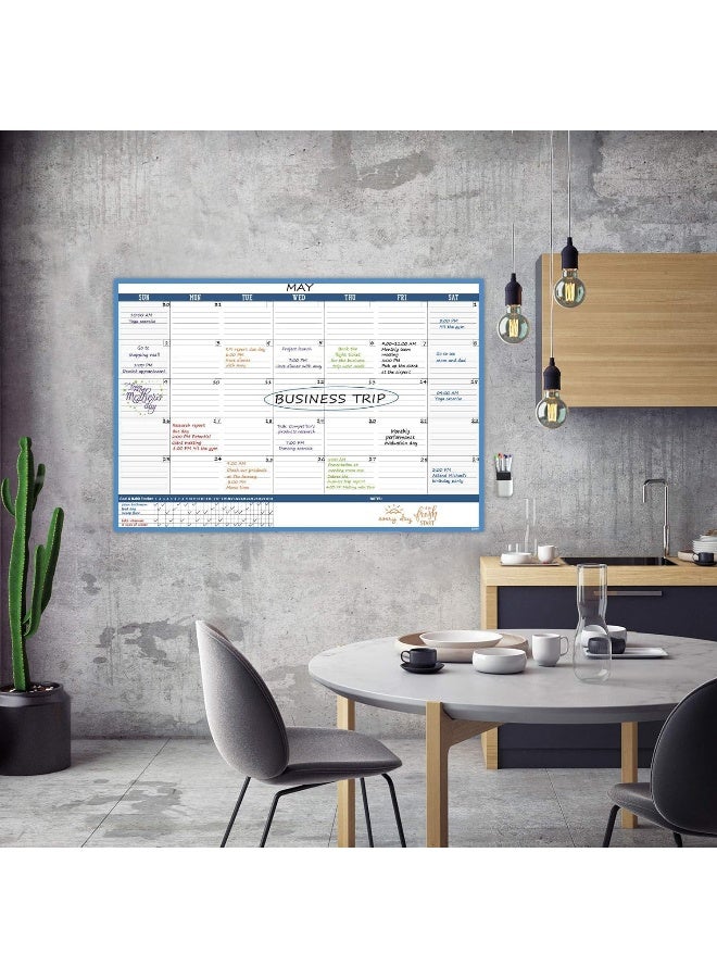 BPA Wall Calendar Undated Monthly Calendar For Home, Office, Classroom 38"x26" - Image 1