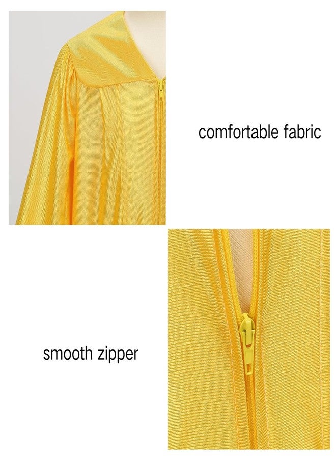 HAPNBCELE Kids Shiny Graduation Cap and Gown 6 Pcs Set Printed Style with 2026 2027 Tassel, CertificateKindergarten & Preschool Ceremony Gifts for Boys Girls (Yellow, 27) - Image 4