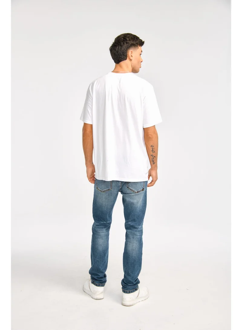 Caterpillar CAT Men’s Reflective Logo Tee – 60% Cotton 40% Recycled Polyester – Soft Jersey – Casual Everyday T‑Shirt