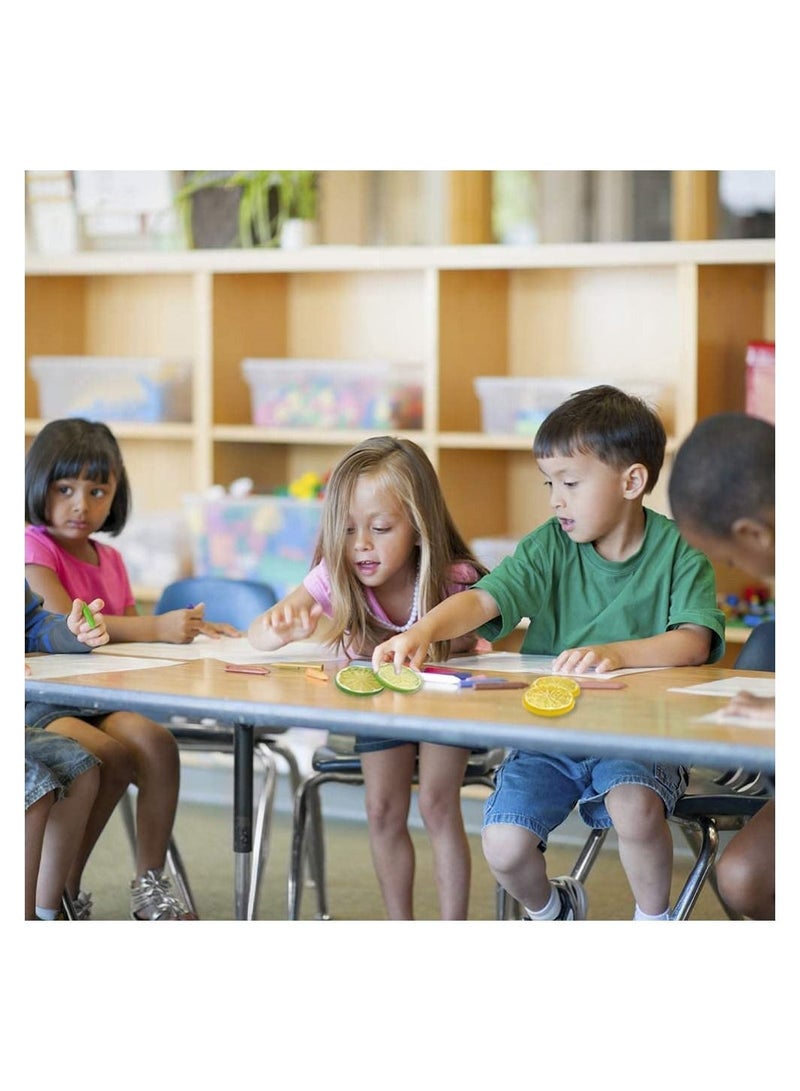 Highly realistic home party decorative model of artificial lemon slice fruit (20 yellow +10 green) - Image 5