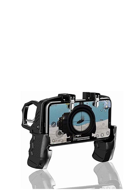 PUGB Helper 4 Finger Connect Gamepad,Peace Elite Quick Shooting Button Controller for PUBG Rules of Survival Game Trigger Joystick Gamepad for Mobile Phones