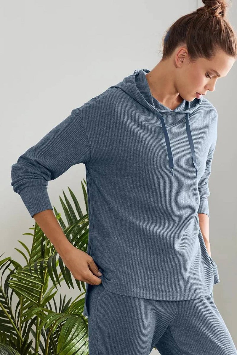 Tchibo Women Sportswear Fit Long Sleeve Training Relax Top, Blue - Image 1