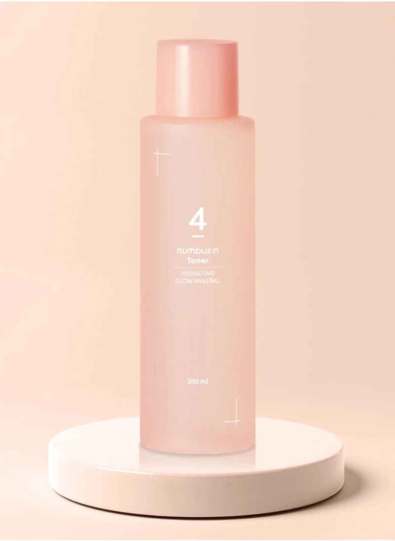 numbuzin No.4 Hydrating Glow Mineral Toner 200ml  - Image 3