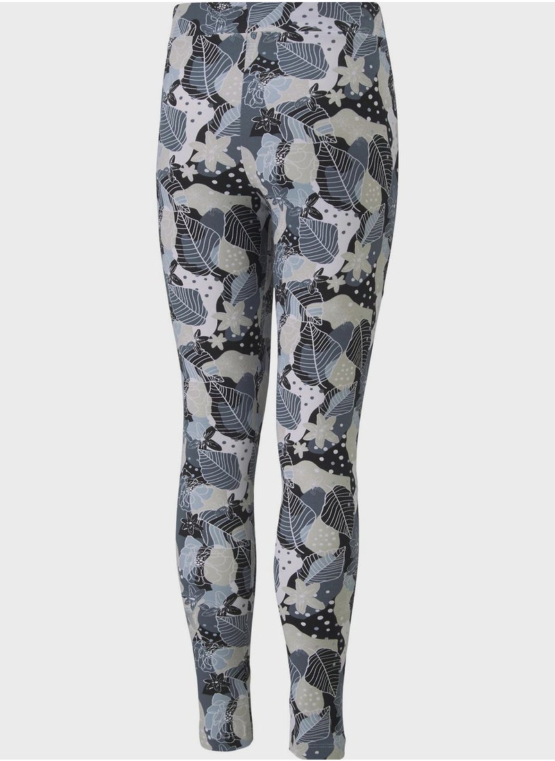 PUMA - Kids Essential Bloom All Over Printed Leggings - Image 1