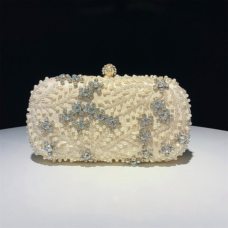 2023 Chaozhou Hengmei Hand-Held Evening Bag Handmade Beaded Embroidery Bag Ladies Evening Bag Clutch Bag - Image 4