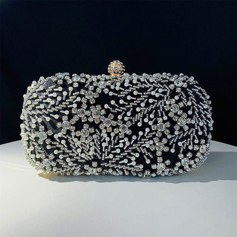 2023 Chaozhou Hengmei Hand-Held Evening Bag Handmade Beaded Embroidery Bag Ladies Evening Bag Clutch Bag - Image 5