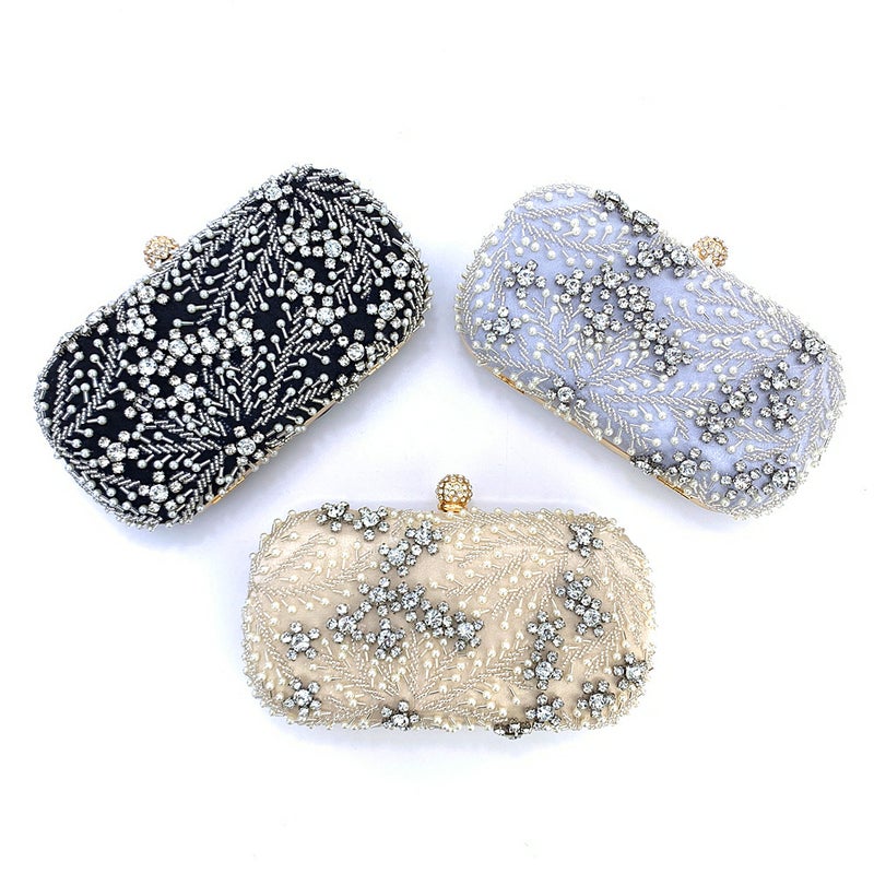 2023 Chaozhou Hengmei Hand-Held Evening Bag Handmade Beaded Embroidery Bag Ladies Evening Bag Clutch Bag - Image 2