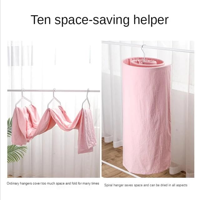 GLITZ®️ Set of 2 Round Clothes Drying Stands | Laundry Hangers for Bed Sheets Blankets Mattresses and Towels | Durable Iron Construction | Space Saving and Foldable (White) - Image 4