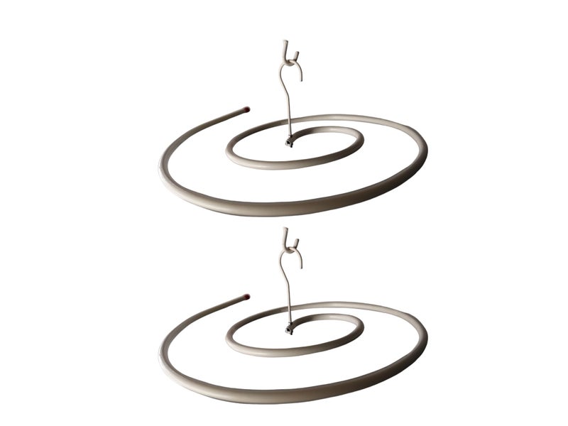 GLITZ®️ Set of 2 Round Clothes Drying Stands | Laundry Hangers for Bed Sheets Blankets Mattresses and Towels | Durable Iron Construction | Space Saving and Foldable (White) - Image 2