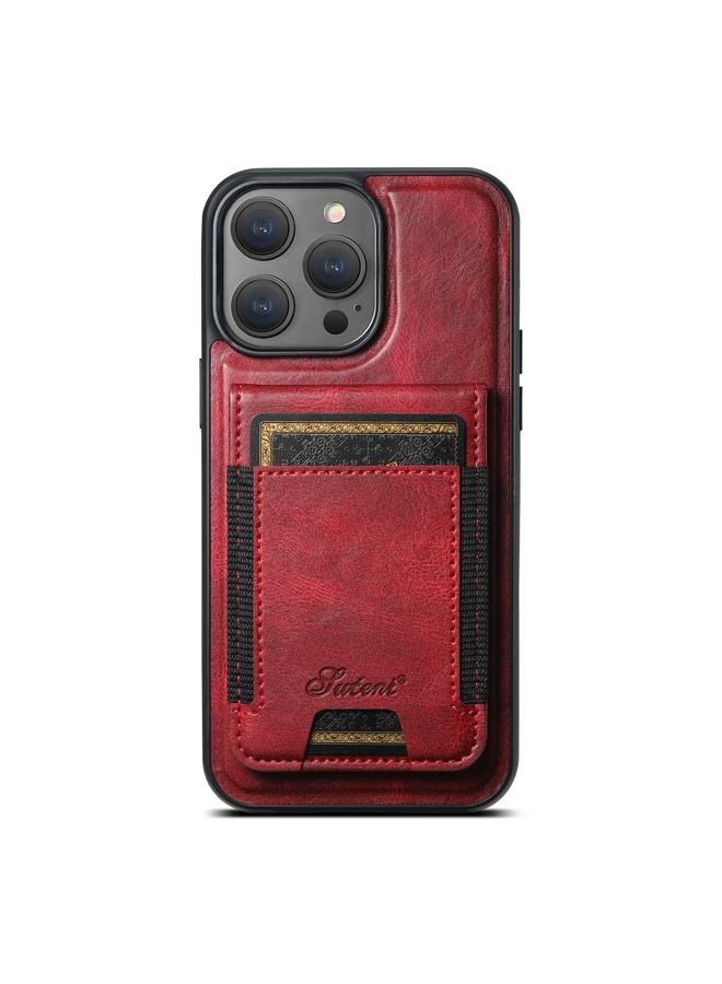 Suteni Case For iPhone 12 Pro Max H17 Oil Eax Leather MagSafe Detachable Wallet Phone Case - Image 1